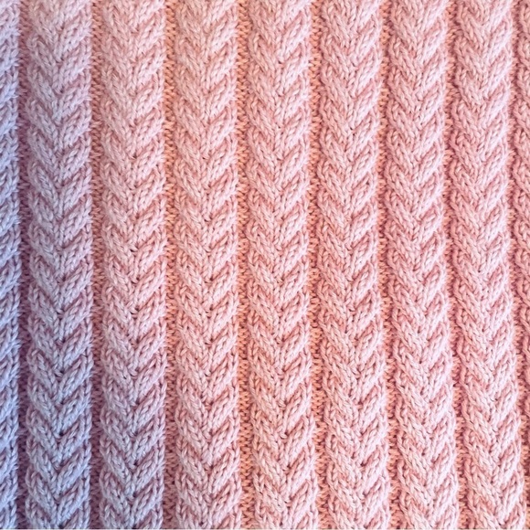 NWT Women's Cable Knit Tank Top - Pink - Size S - Picture 7 of 9